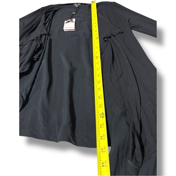 Phase Eight Black Flowy High Low with Open Relaxed Fit NWT Cardigan - Picture 13 of 16